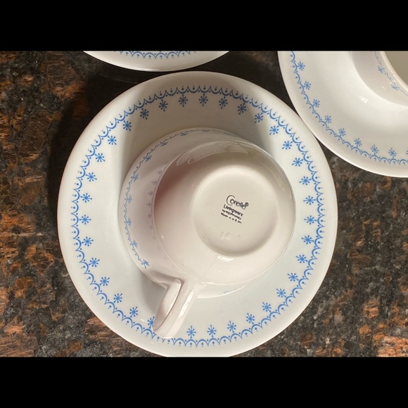 4 Garland Corelle Cups & Saucers - Picture 1 of 10